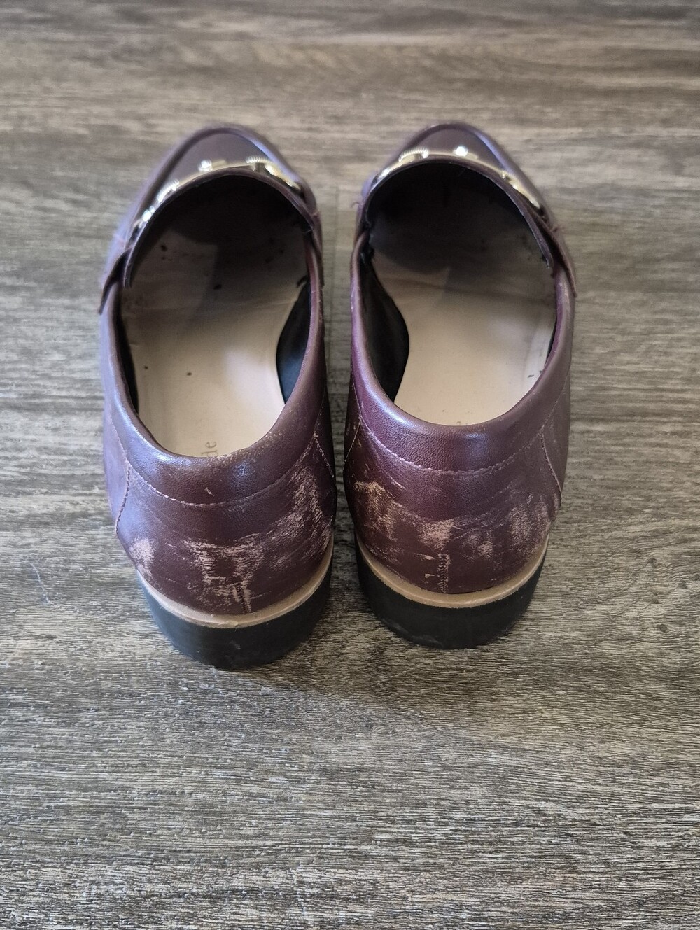 Kate Spade New York Kolby Leather Bit Loafers Burgundy Plum Size 10M - Picture 5 of 10